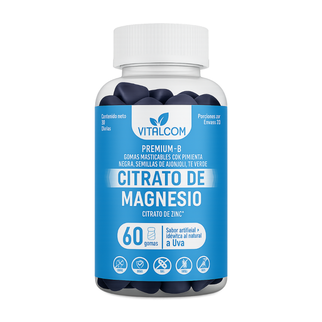 GOMAS CITRATO DE MAGNESIO VITALCOM