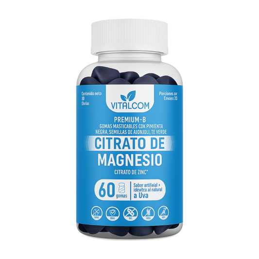 GOMAS CITRATO DE MAGNESIO VITALCOM